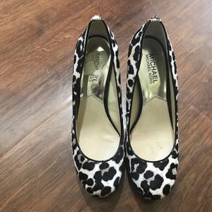 Michael Kors leopard stiletto heels..
